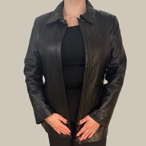 Vintage Black Sleek Danier Leather Jacket